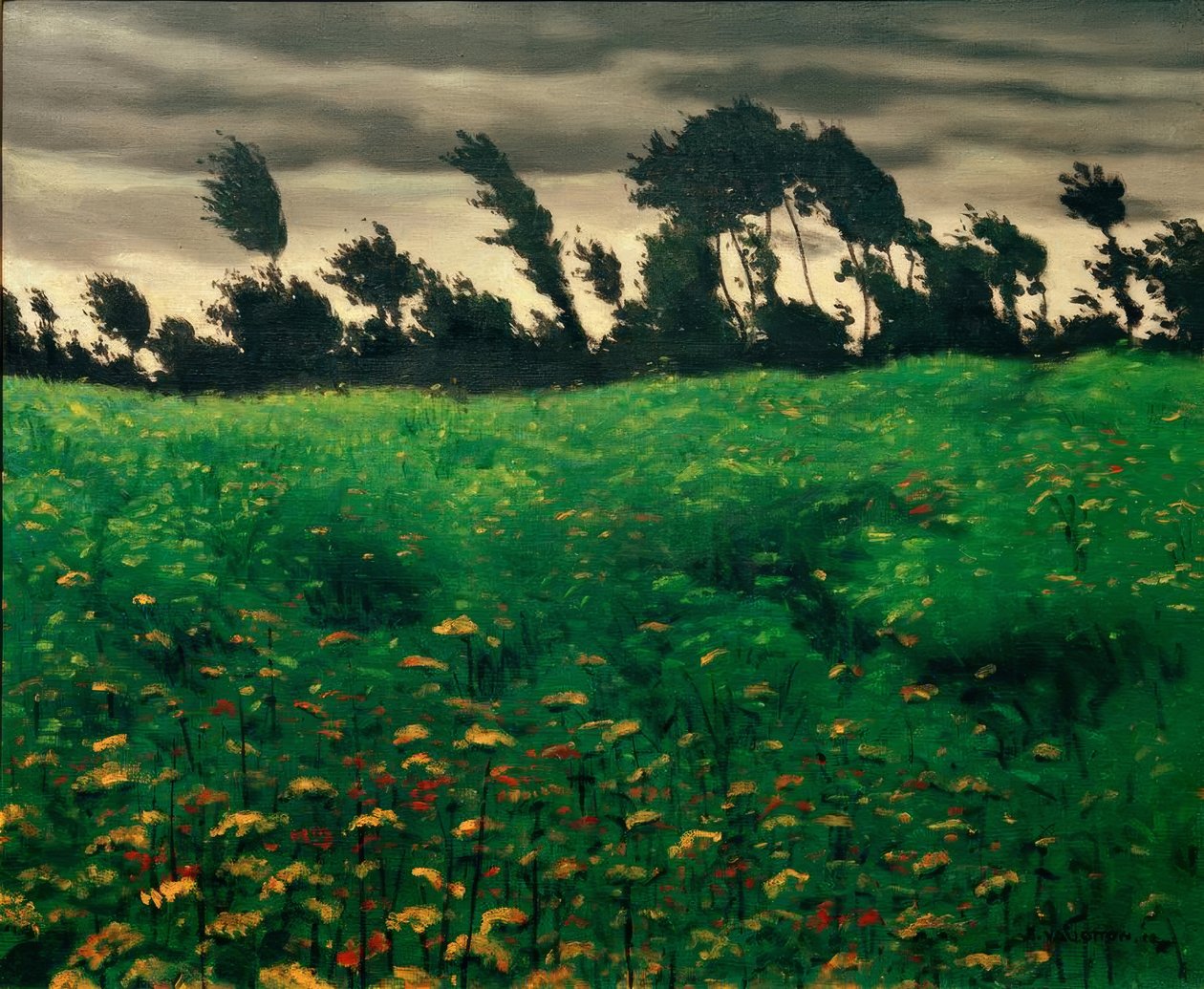 O campo florido de Felix Edouard Vallotton