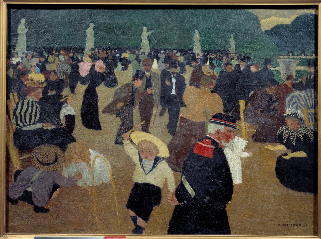 Le jardin du Luxembourg Painting de Felix Vallotton (1865-1925) de Felix Edouard Vallotton
