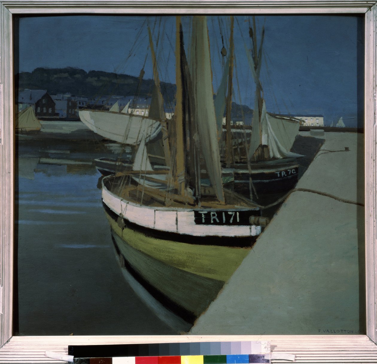 ""O porto"" (O porto) Pintura de Felix Edouard Vallotton (1865-1925) 1901 (nabis) Moscou. Museu de Belas Artes Pushkin de Felix Edouard Vallotton