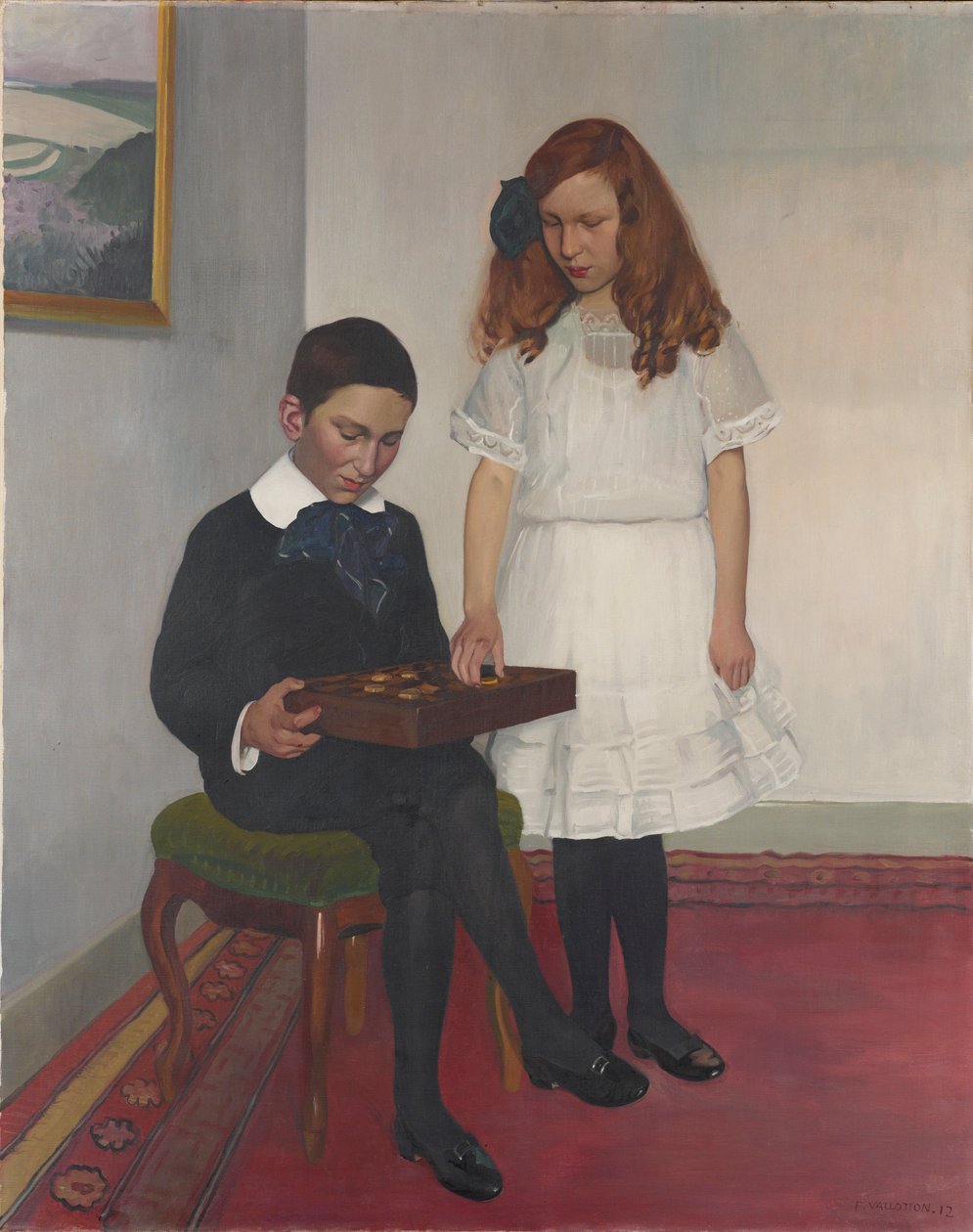 As Crianças Hahnloser, 1912. de Felix Edouard Vallotton