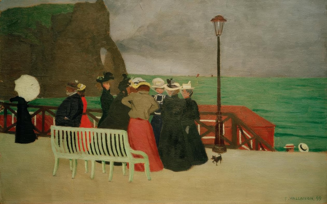 As placas em Etretat de Felix Edouard Vallotton