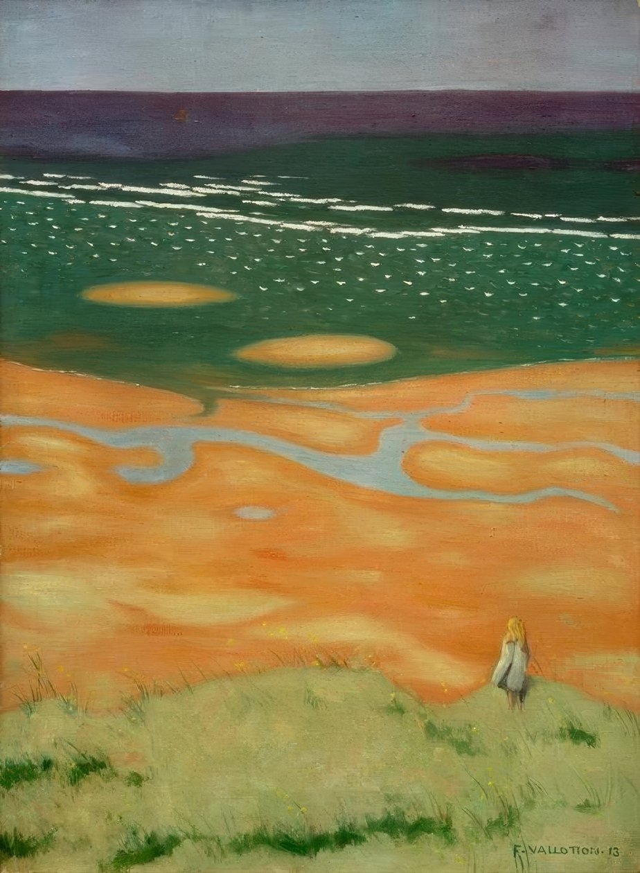 Maré crescente, Houlgate de Felix Edouard Vallotton