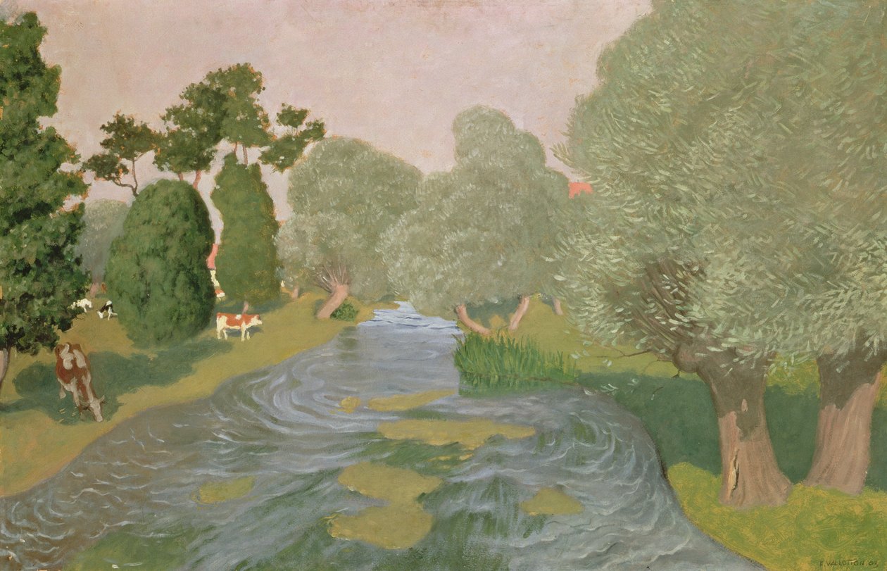 Paisagem da Normandia de Felix Edouard Vallotton