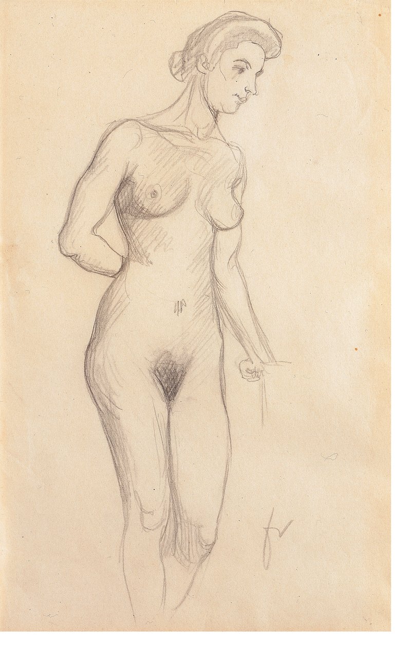 Nu de Felix Edouard Vallotton