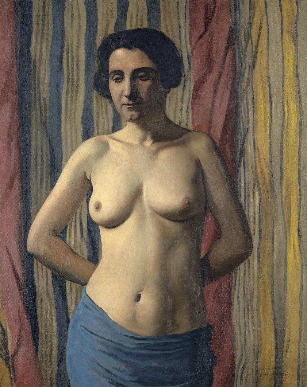 Nu com faixa azul, 1922. de Felix Edouard Vallotton