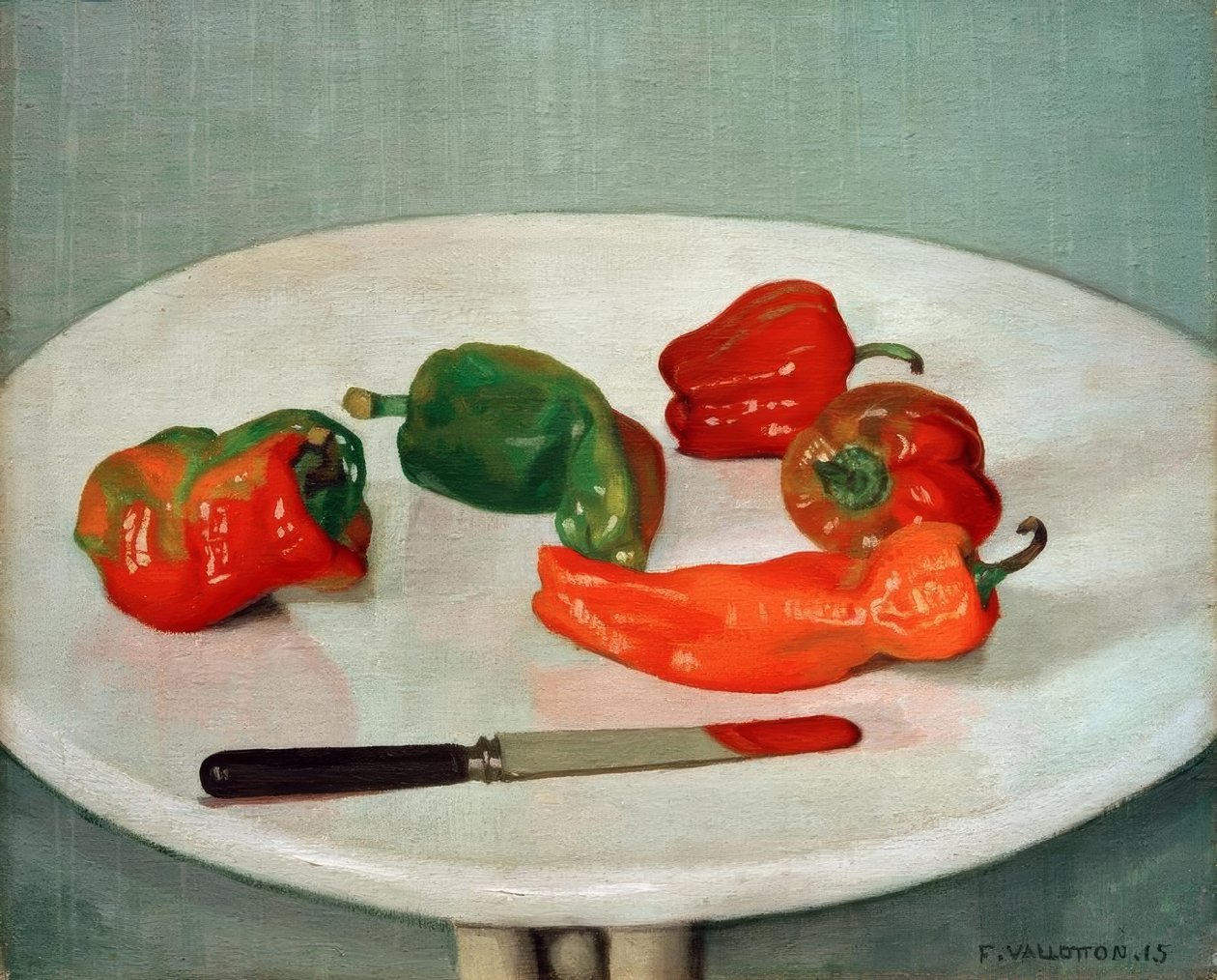 Pimentos vermelhos de Felix Edouard Vallotton