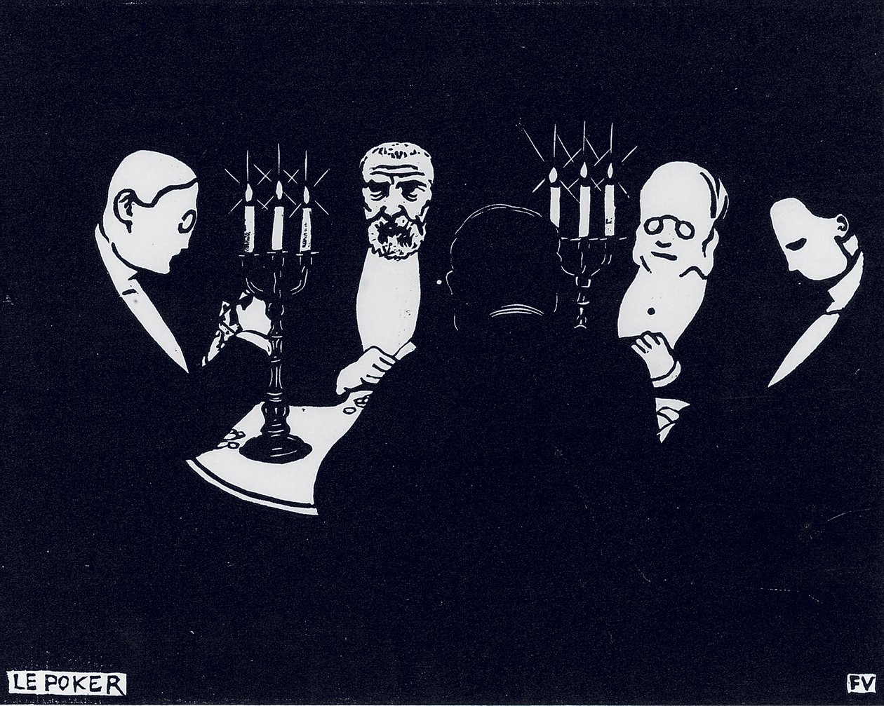 Pôquer, 1896 de Felix Edouard Vallotton