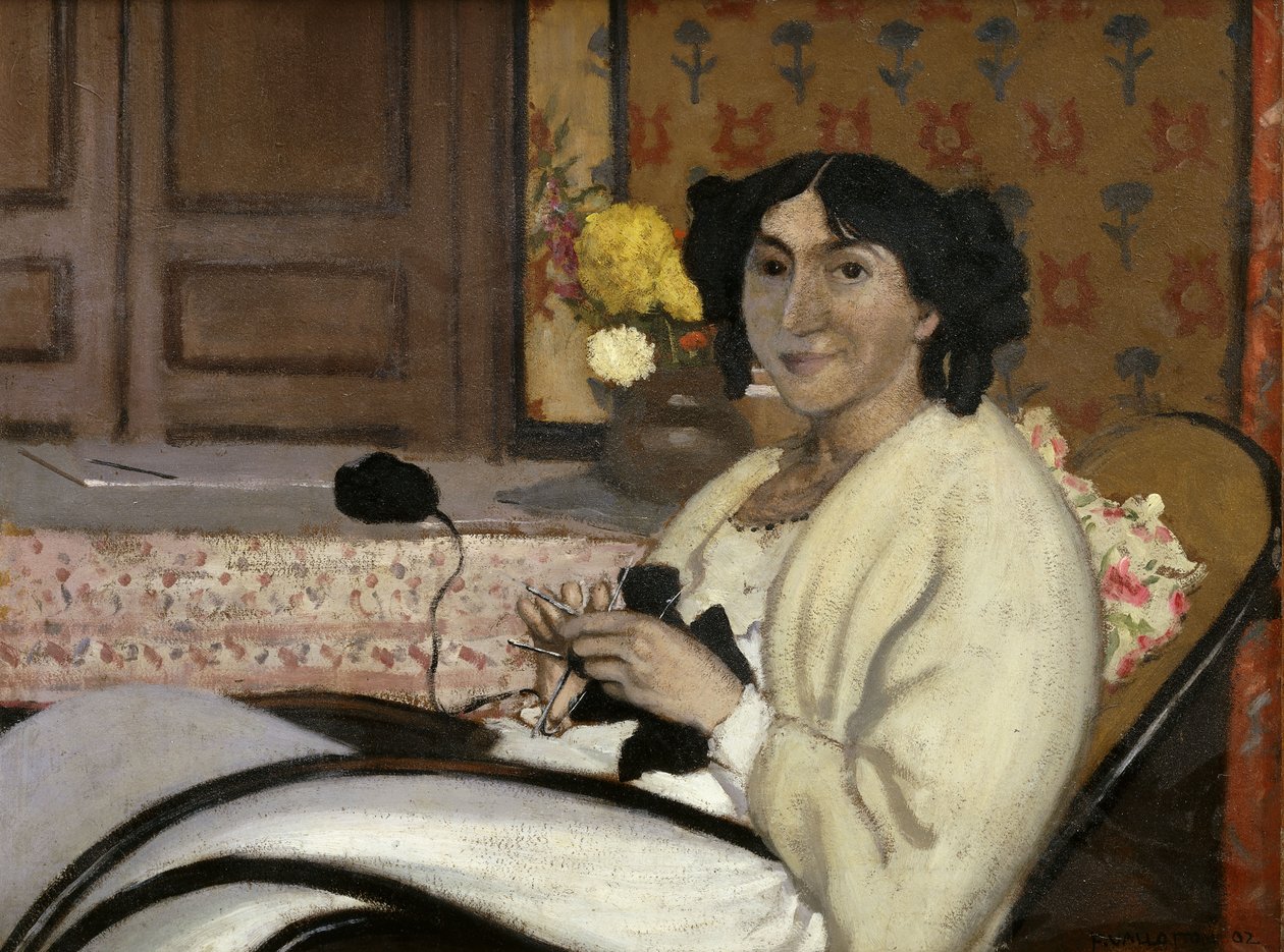 Retrato de Madame Rodrigues-Vallotton, esposa do artista, 1902 de Felix Edouard Vallotton