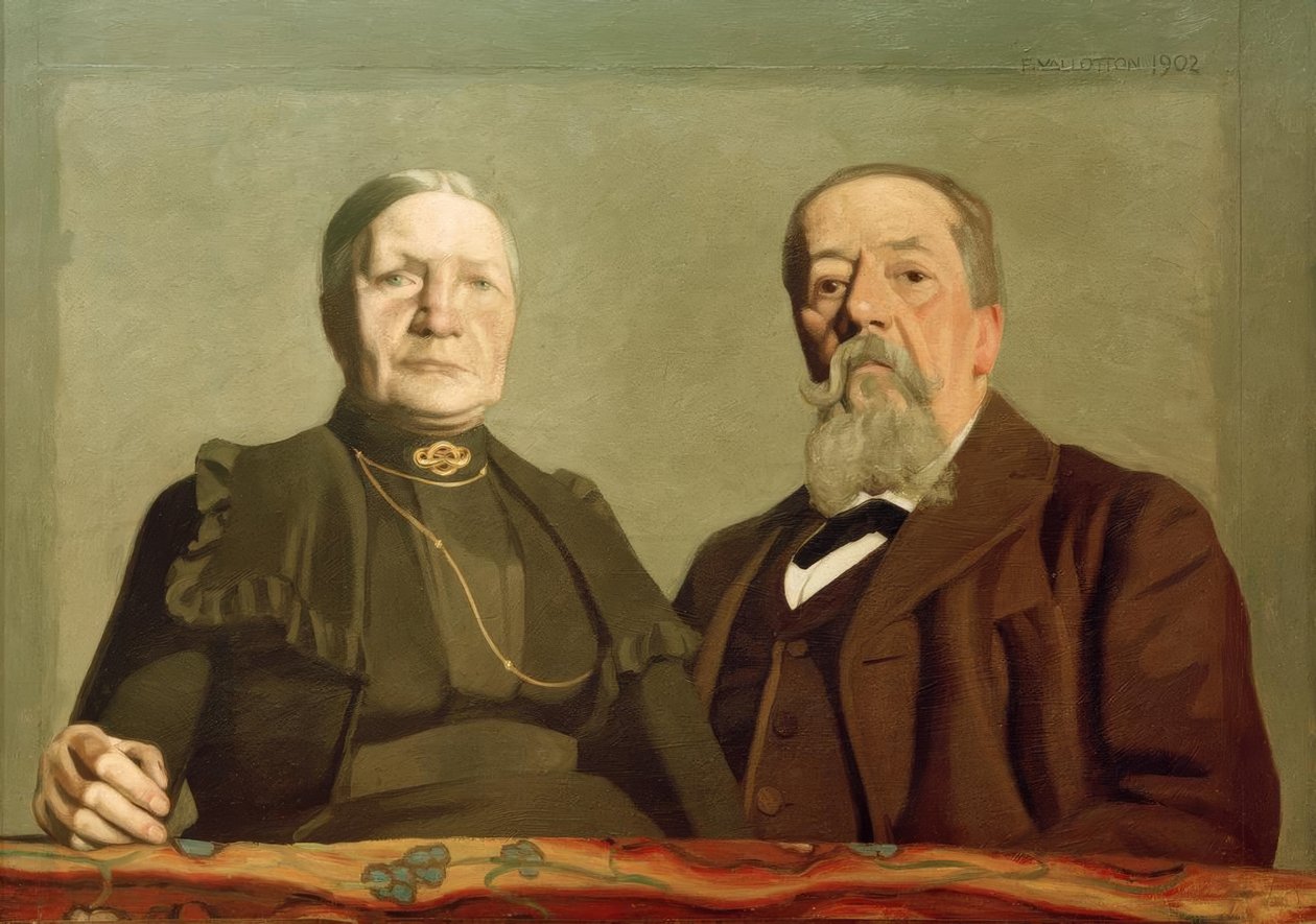Retrato dos meus pais juntos de Felix Edouard Vallotton