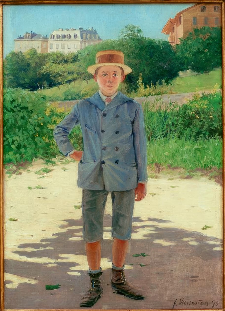 Retrato de jovem Delisle de Felix Edouard Vallotton