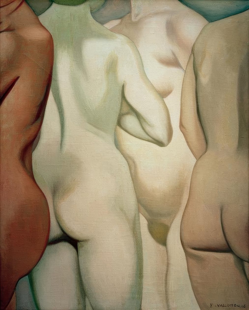 Quatro torsos de Felix Edouard Vallotton