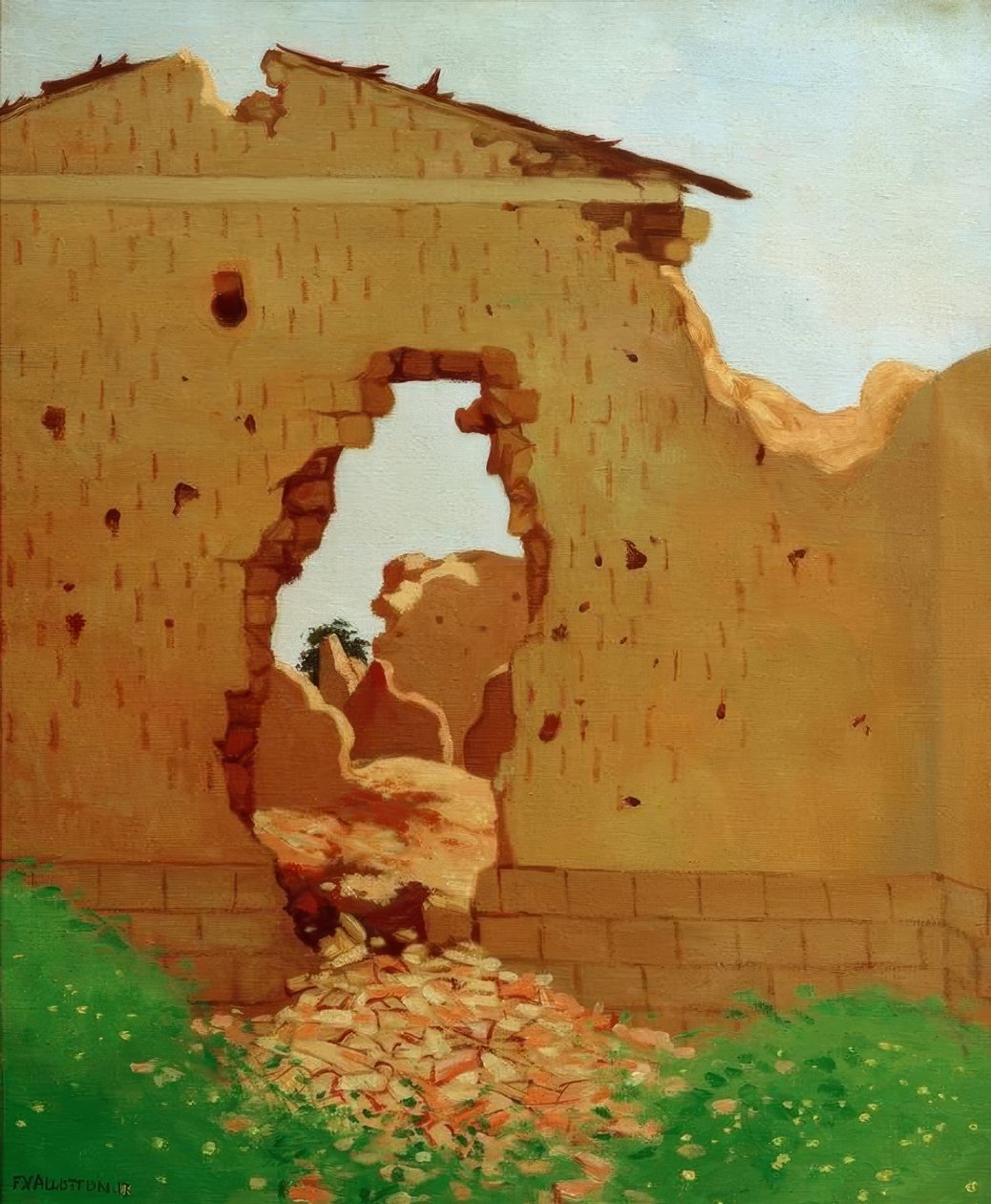 Ruínas em Souain de Felix Edouard Vallotton