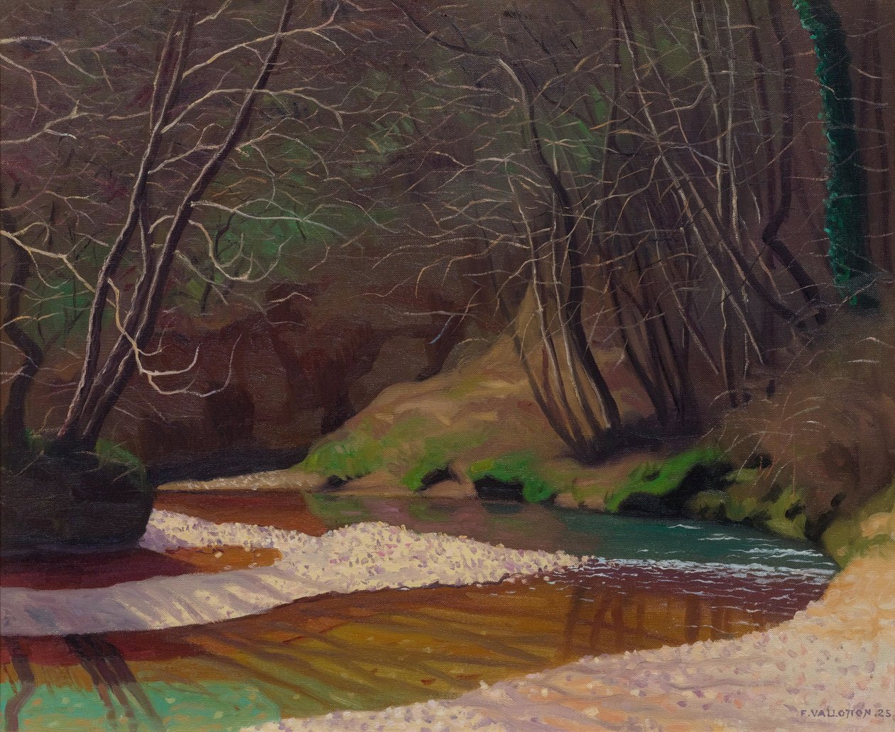 Ferrugem do riacho e seixos brancos, 1921. de Felix Edouard Vallotton