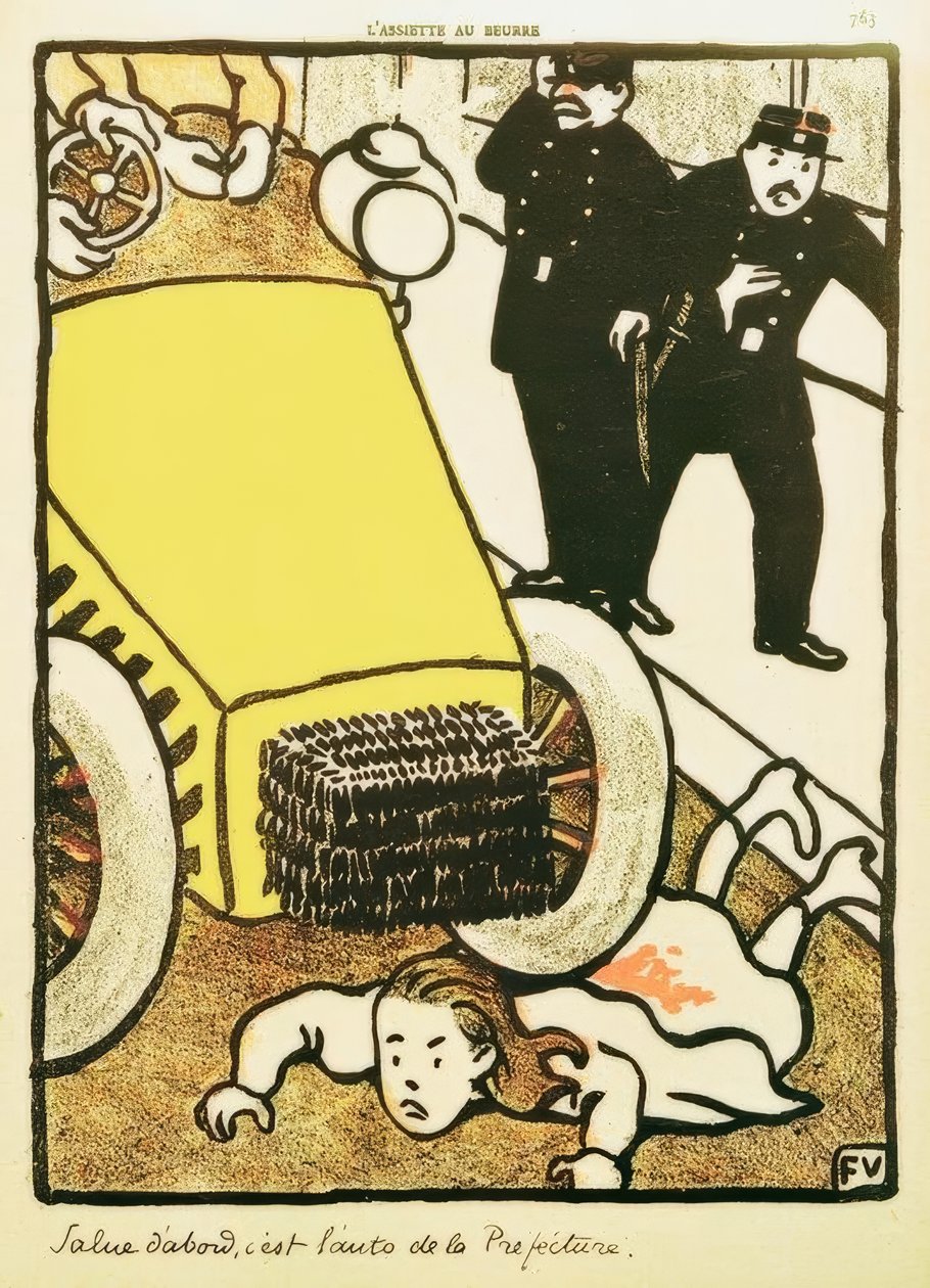 Cumprimente primeiro, é o carro da prefeitura! de Felix Edouard Vallotton