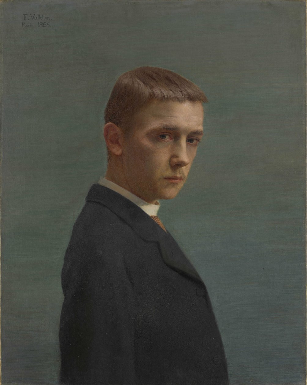 Auto-retrato aos vinte anos Auto-retrato aos vinte anos, 1885. de Felix Edouard Vallotton