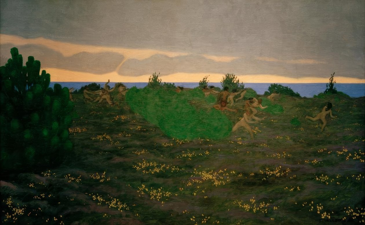 Noite antiga de Felix Edouard Vallotton
