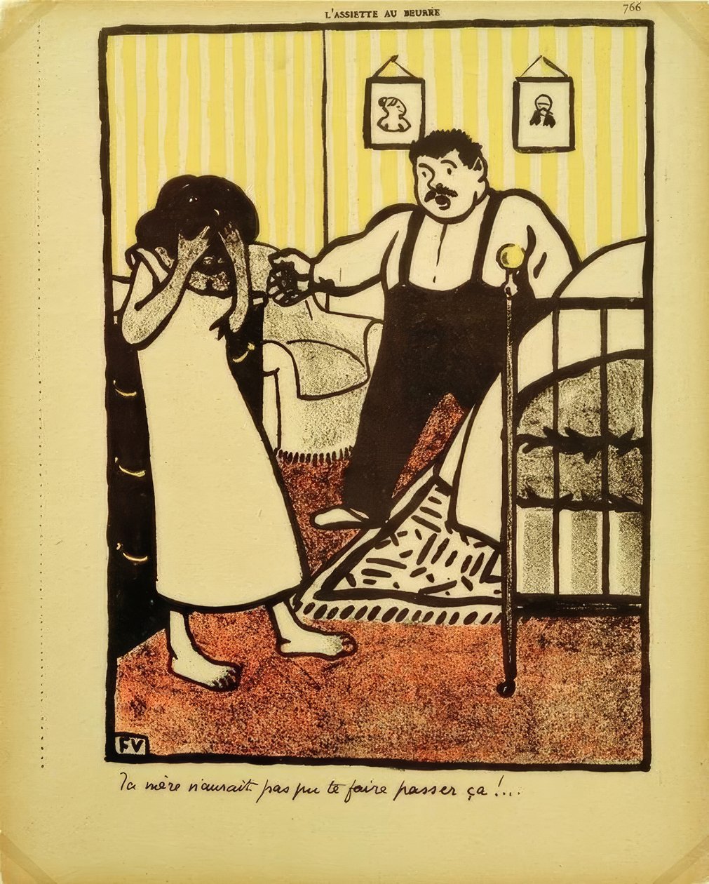 Sua mãe não poderia ter passado por isso de Felix Edouard Vallotton