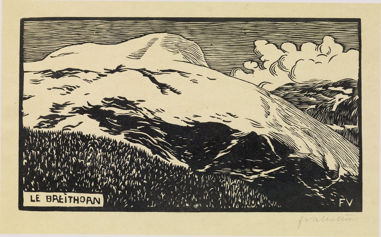 O Breithorn, 1892 de Felix Edouard Vallotton