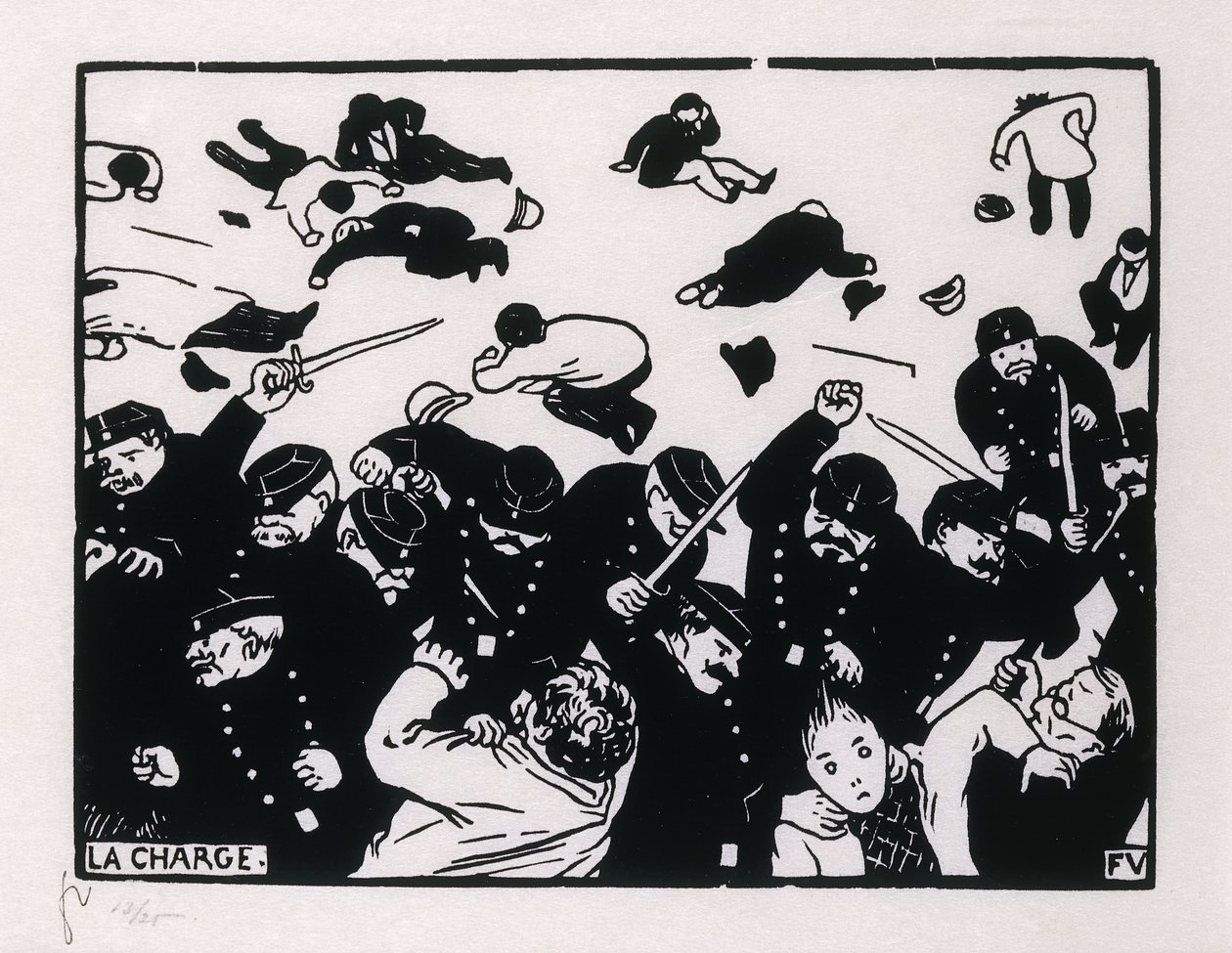 A acusação, c. 1893-1931 de Felix Edouard Vallotton