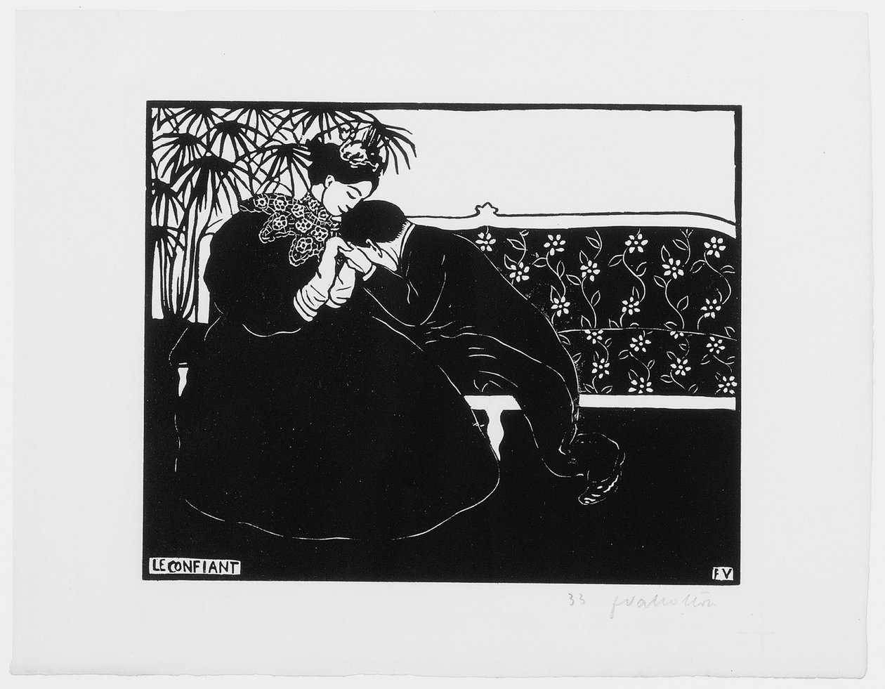 O Confidente, 1895 de Felix Edouard Vallotton