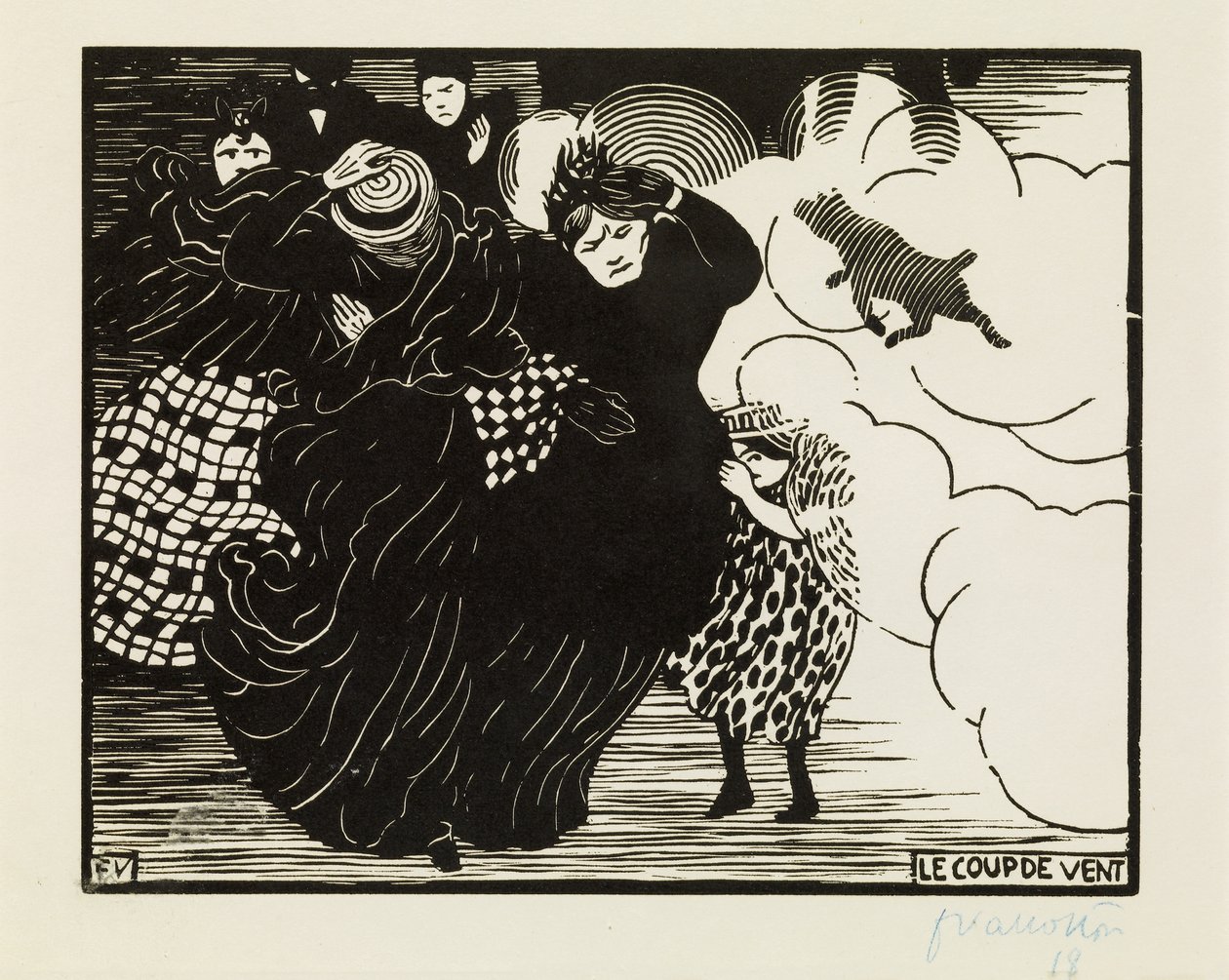 O vendaval, 1894 de Felix Edouard Vallotton
