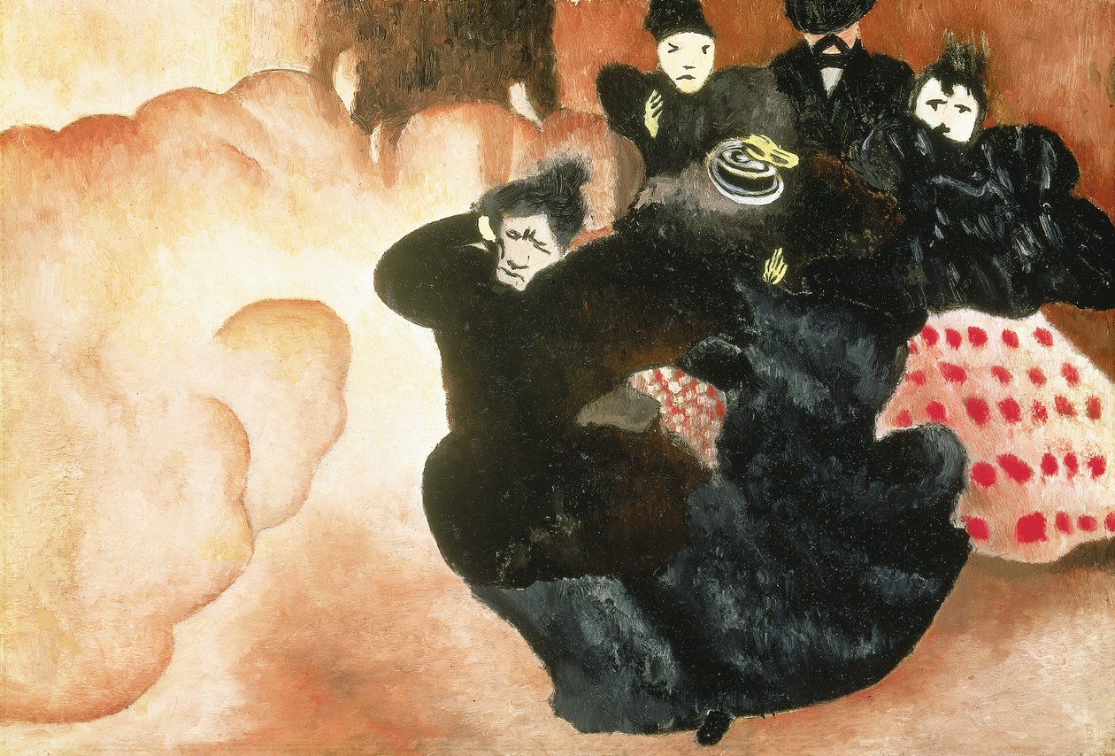 O vendaval, c.1894 de Felix Edouard Vallotton