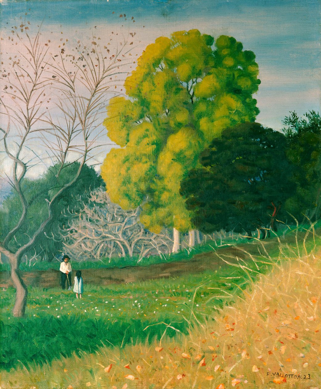 A árvore verde, Cagnes, 1924 de Felix Edouard Vallotton