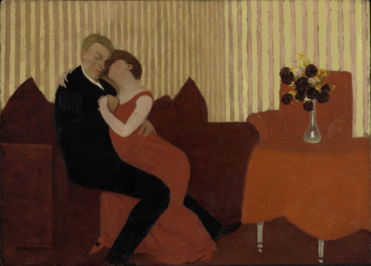 A Mentira A Mentira, 1897. de Felix Edouard Vallotton