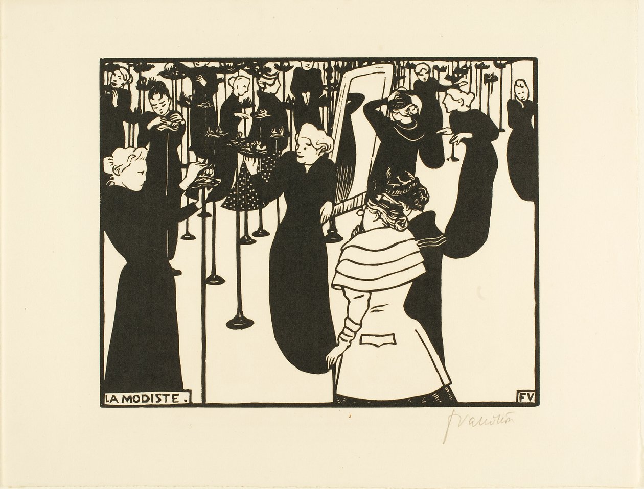 O chapeleiro de Felix Edouard Vallotton