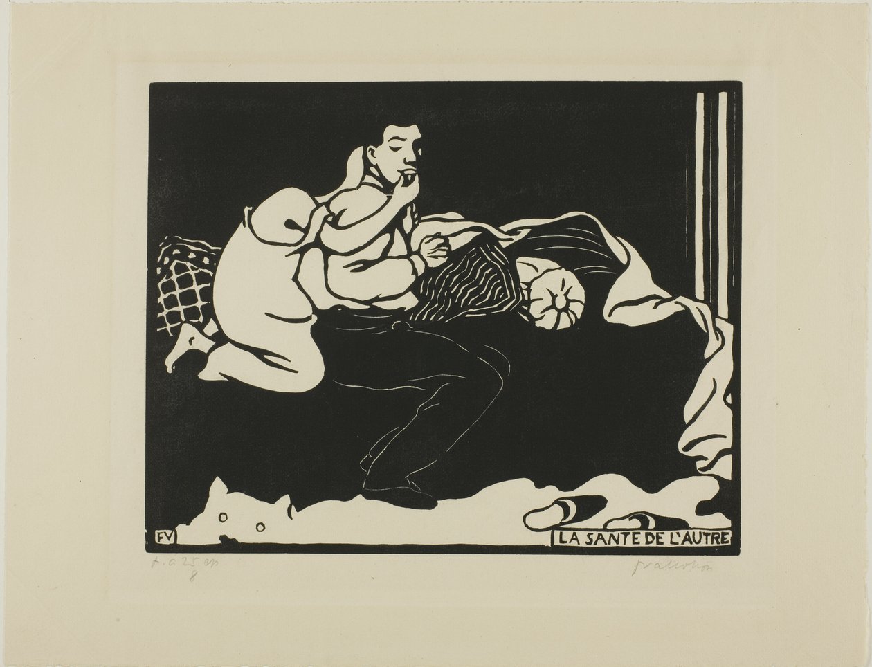 A saúde do outro, prato nove de Intimidades de Felix Edouard Vallotton