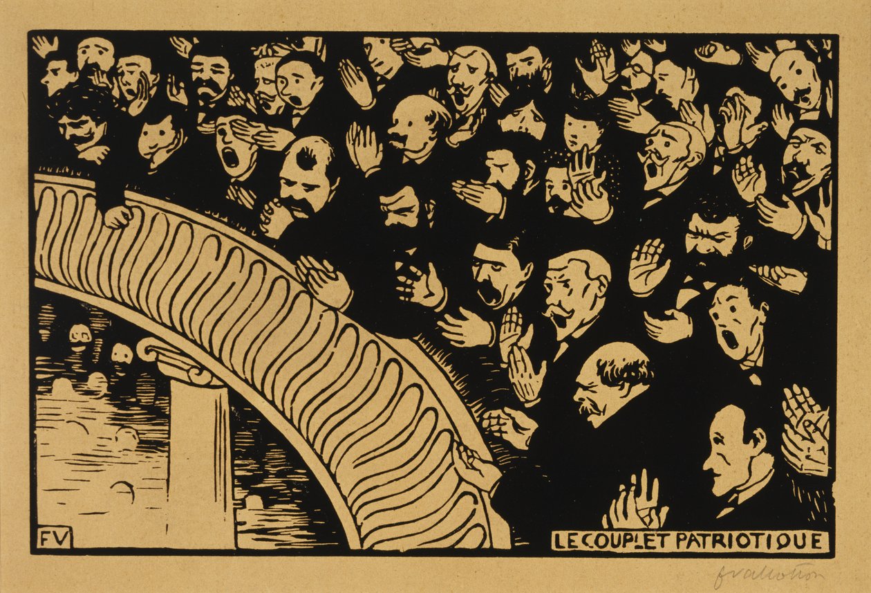 The Patriotic Ditty de Felix Edouard Vallotton