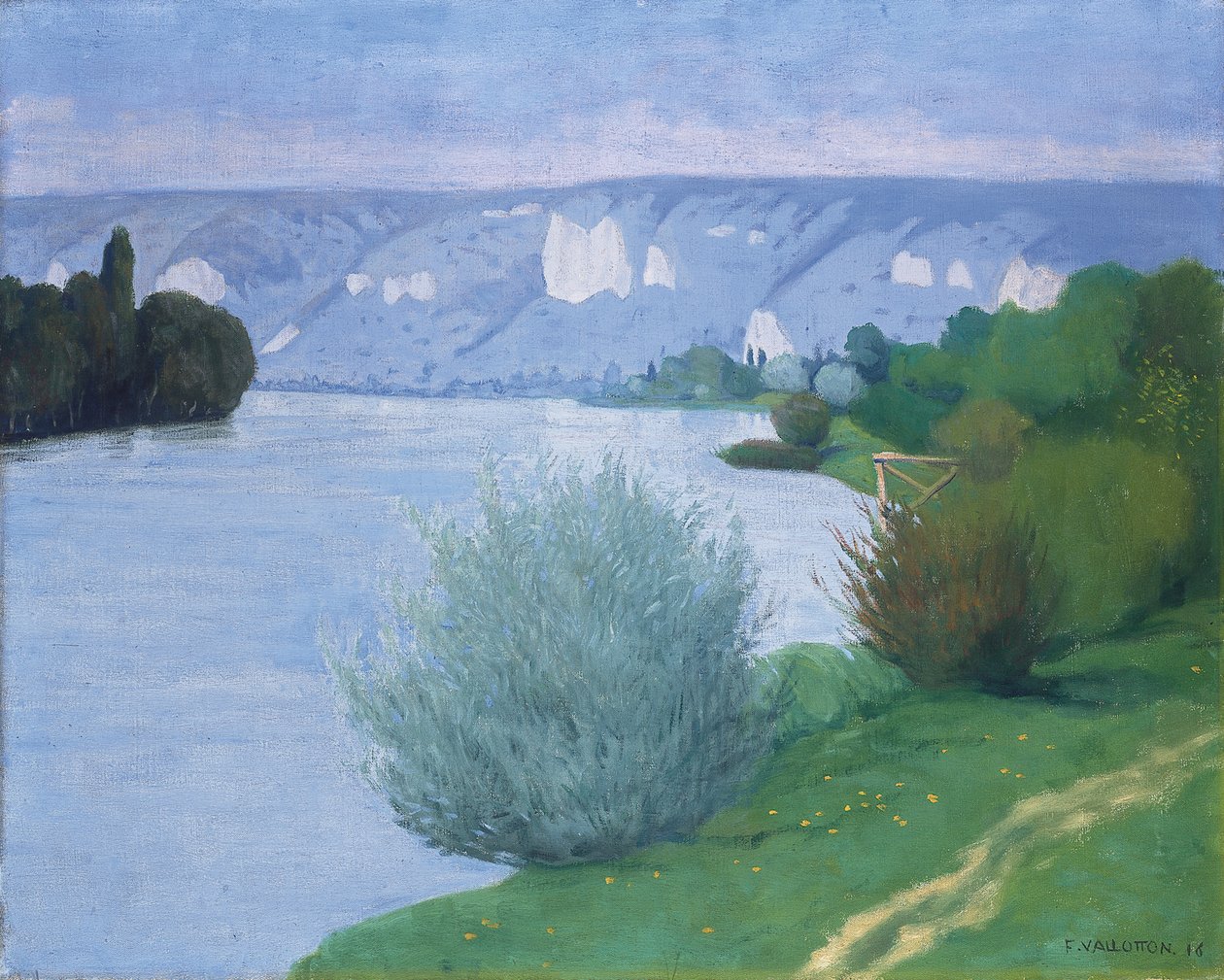 O Sena perto de Les Andelys, 1916 de Felix Edouard Vallotton