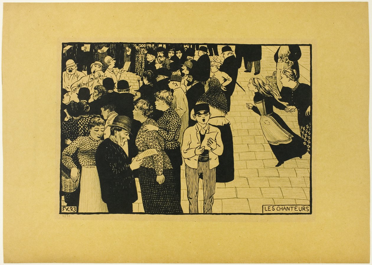 Os cantores de Felix Edouard Vallotton