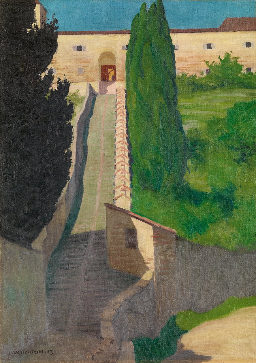 Os Passos do Convento de San Marco, Perugia, 1913 de Felix Edouard Vallotton