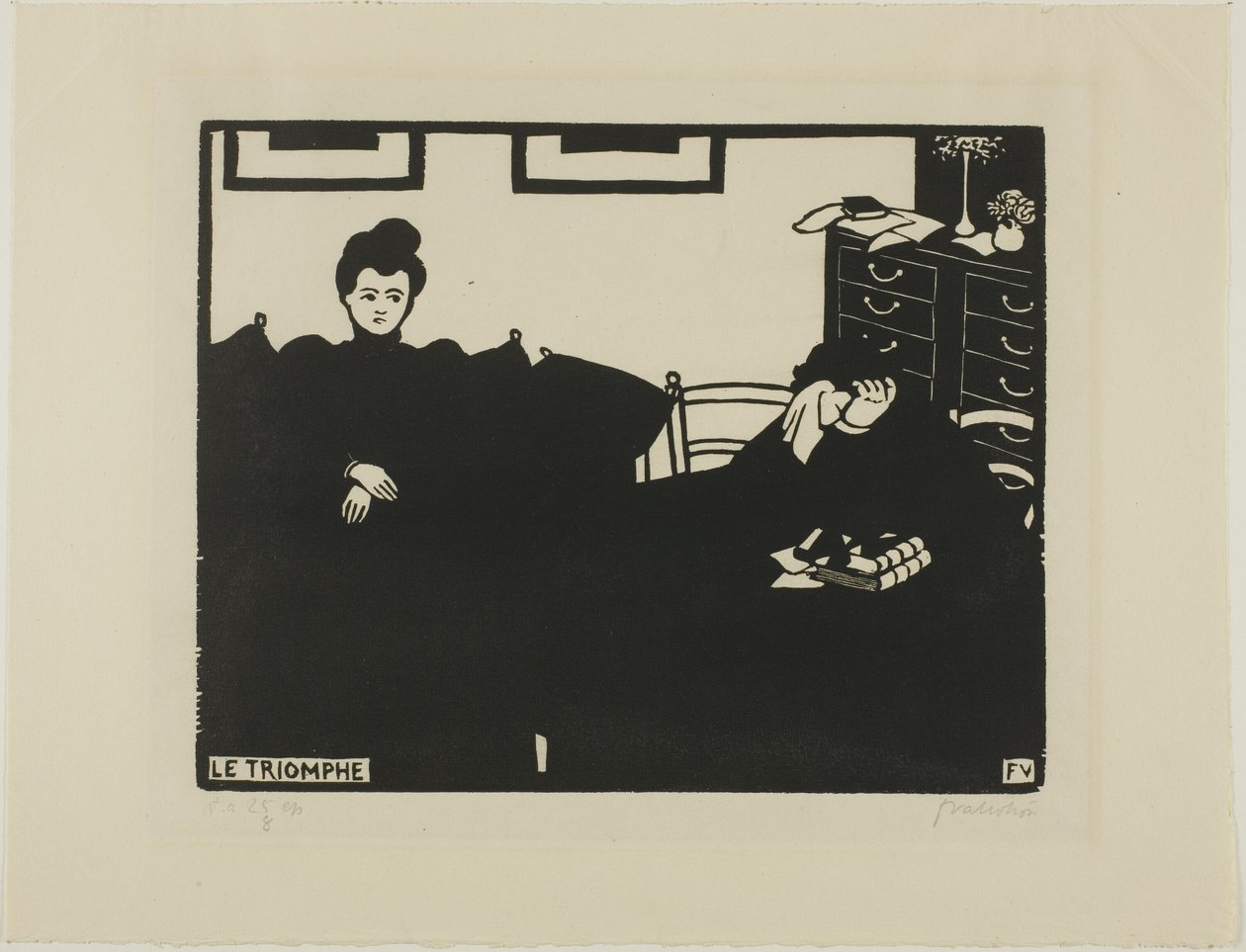 O triunfo, prato dois de intimidades de Felix Edouard Vallotton