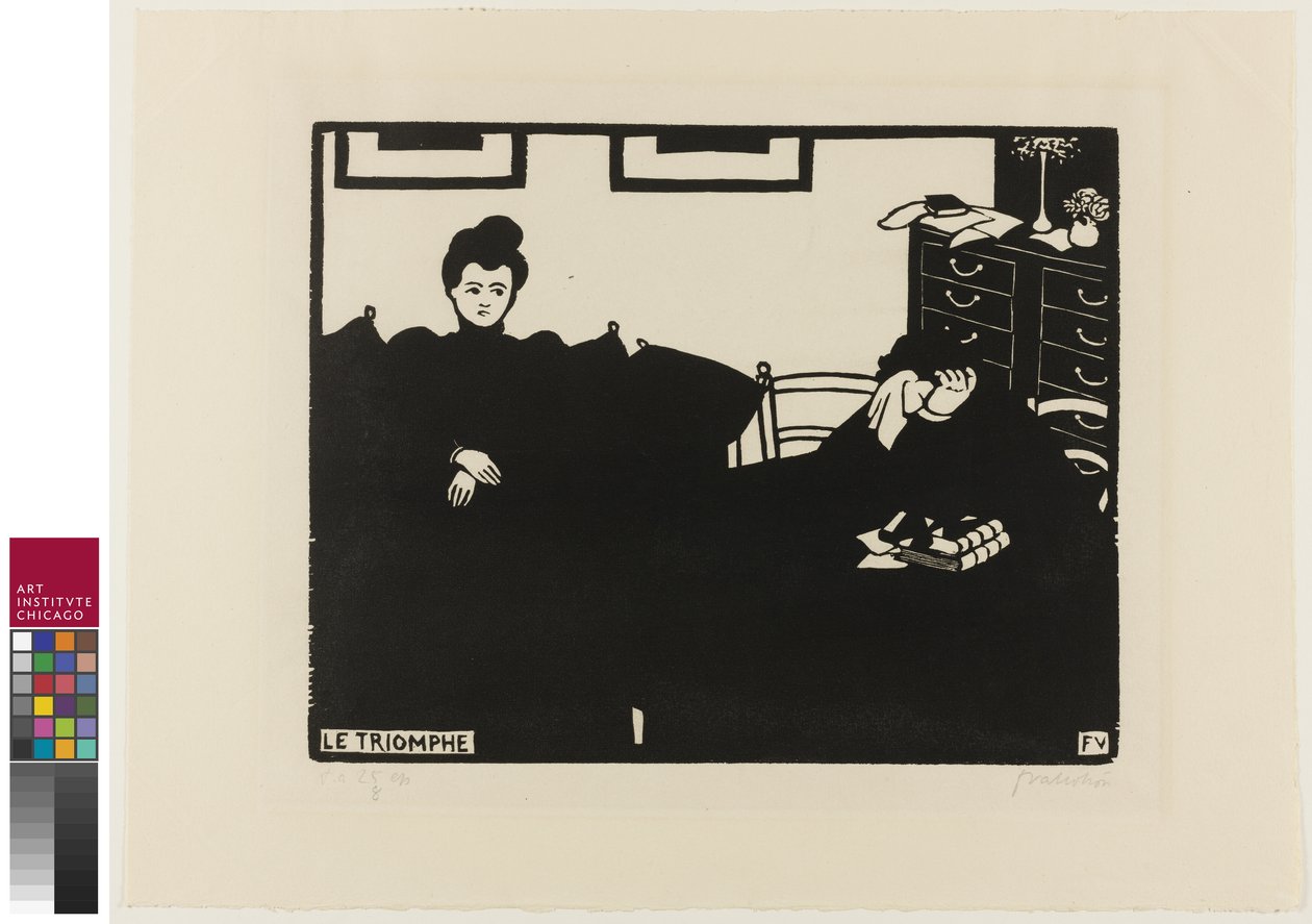 O Triunfo, placa dois de Intimacies, 1898 de Felix Edouard Vallotton