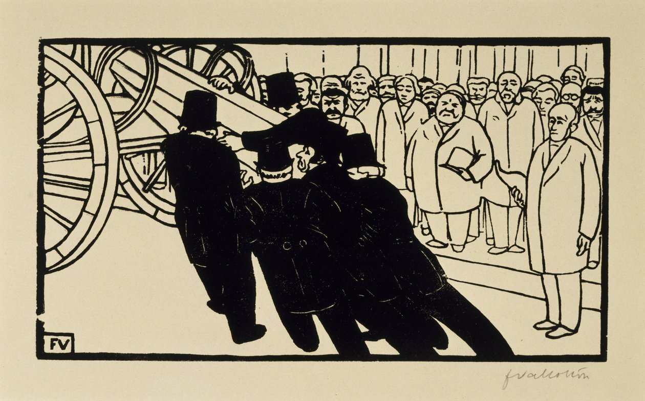 The Undertakers de Felix Edouard Vallotton