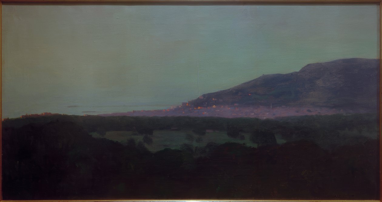 Trouville à noite de Felix Edouard Vallotton