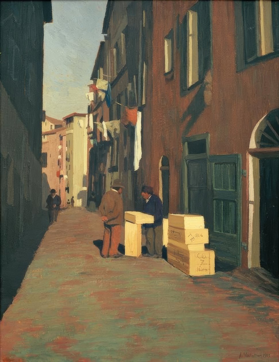 Velha rue de Nice de Felix Edouard Vallotton