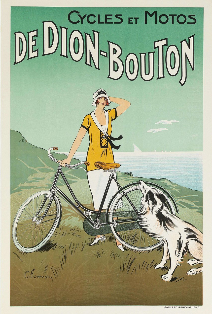 Ciclos e motocicletas Dion-Bouton, década de 1920. de Felix Fournery