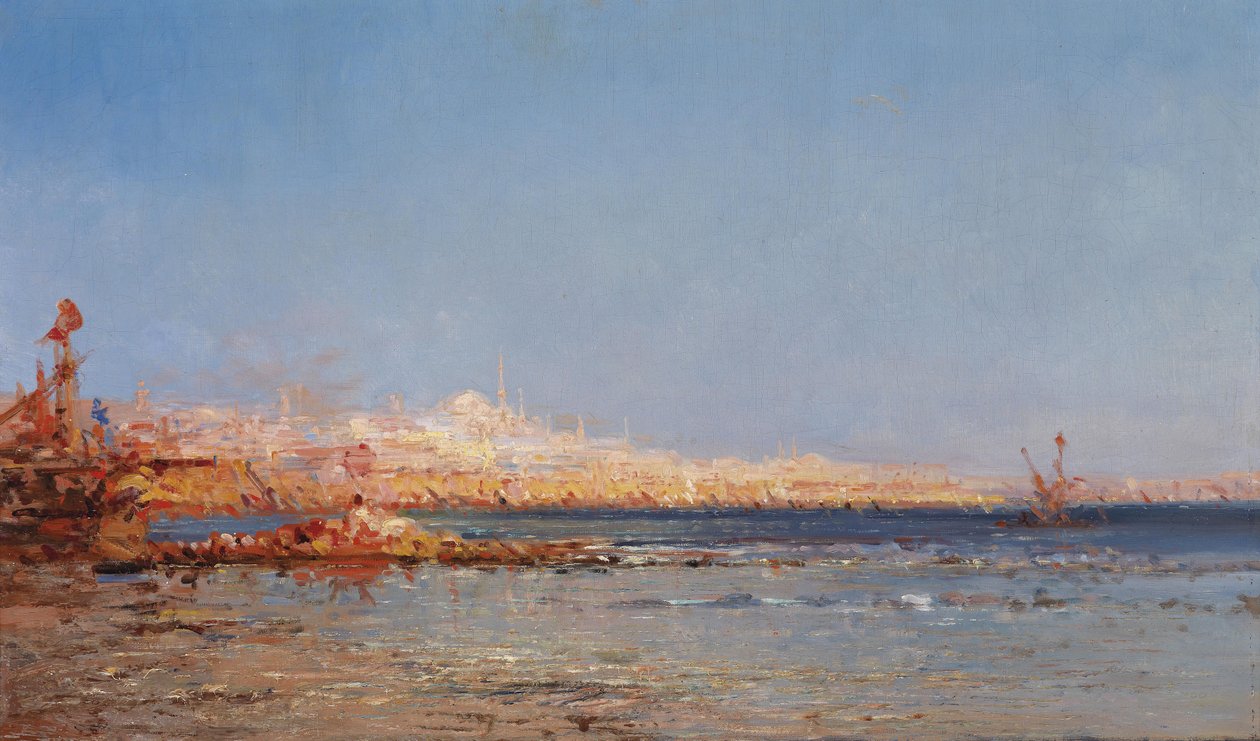 Vista de Constantinopla, c. 1911 de Félix Ziem
