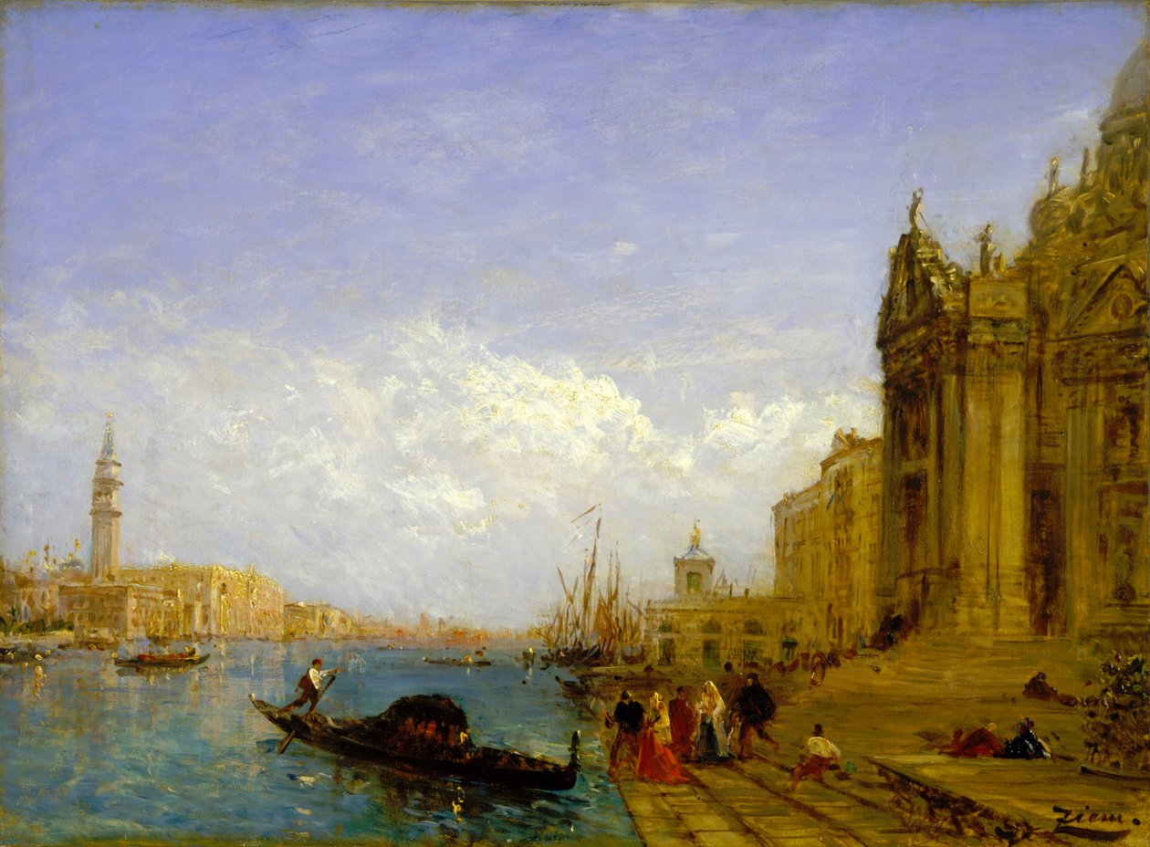 Cena veneziana de Felix Francois Georges Philibert Ziem