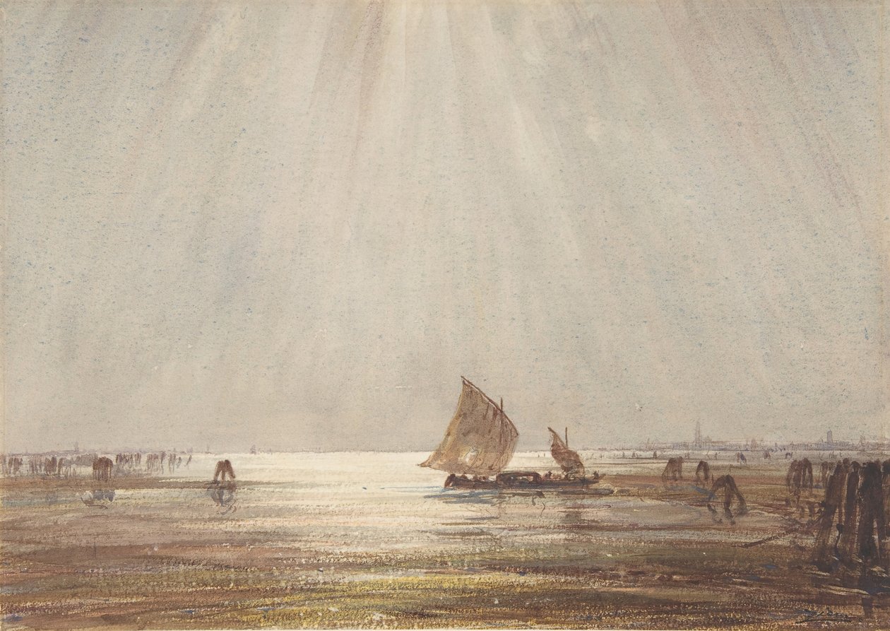 Barco de pesca veneziano, s.d.. de Felix Francois Georges Philibert Ziem