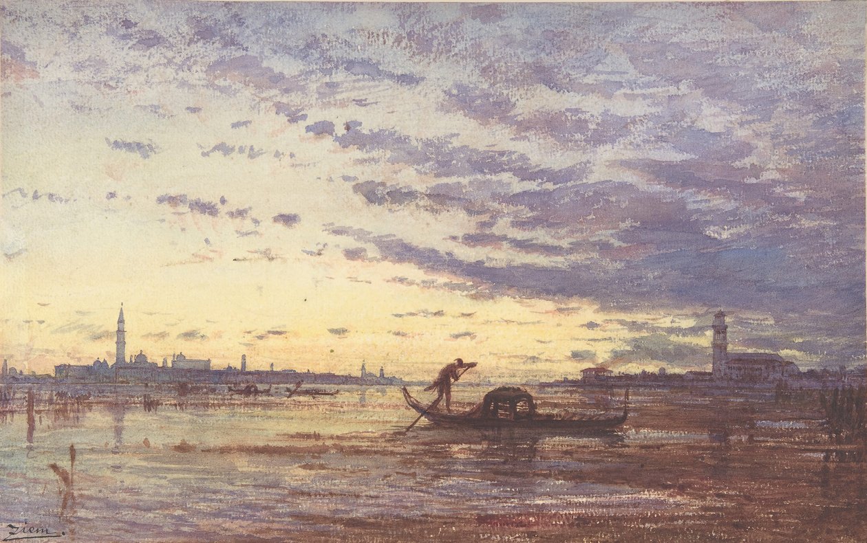 Veneza, s.d. de Felix Francois Georges Philibert Ziem