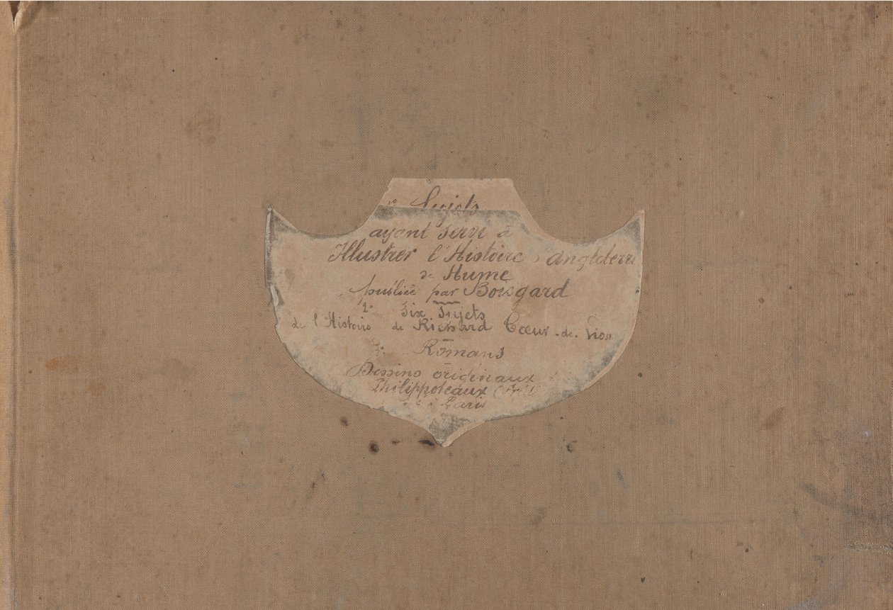 Álbum de 107 desenhos preparatórios para ilustrar a História da Inglaterra de David Hume, ca. 1853. de Felix Henri Emmanuel Philippoteaux