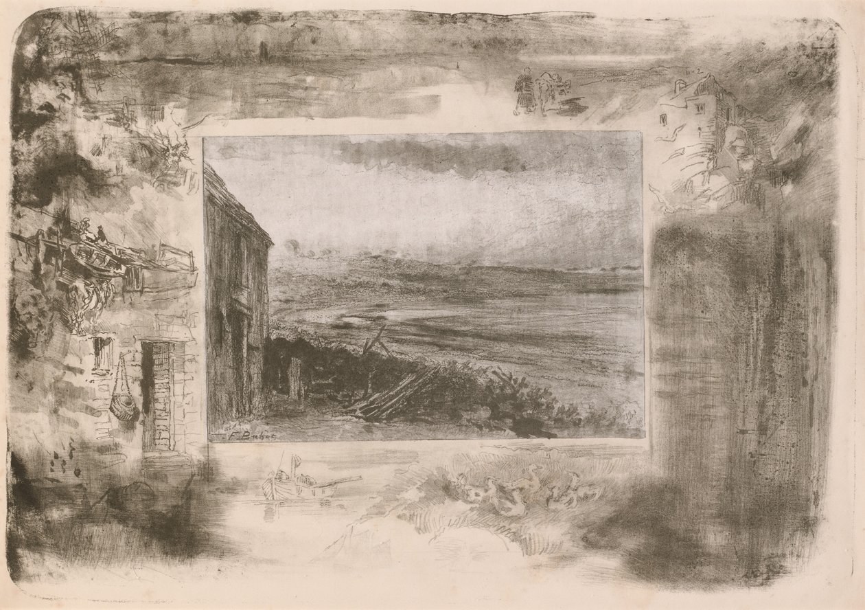 Casa dos Pescadores, 1892. de Felix Hilaire Buhot