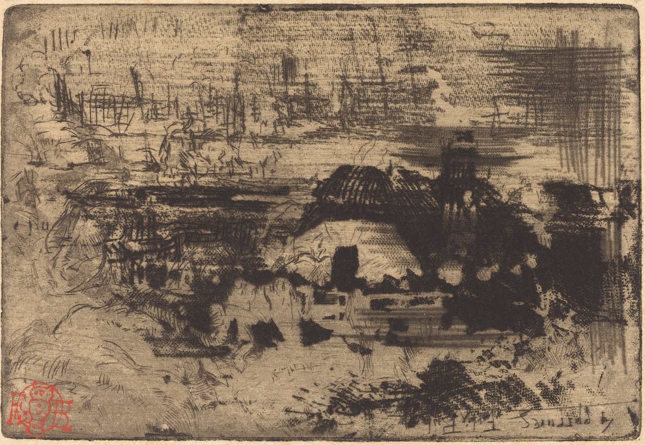 Casas de campo inglesas, c. 1879. de Felix Hilaire Buhot