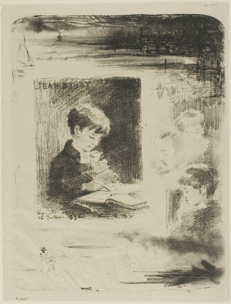 Desenho Infantil (Jean Buhot) de Felix Hilaire Buhot