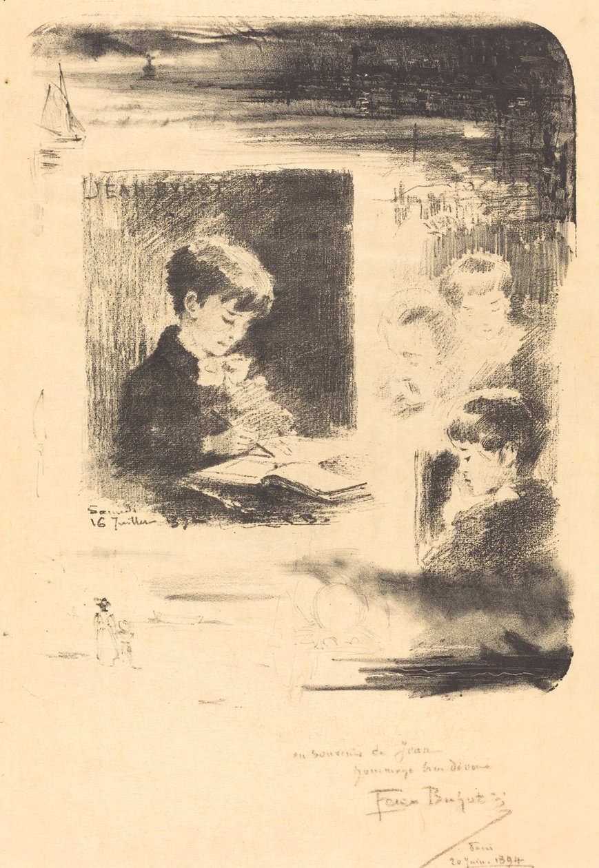 Desenho filho de Felix Hilaire Buhot