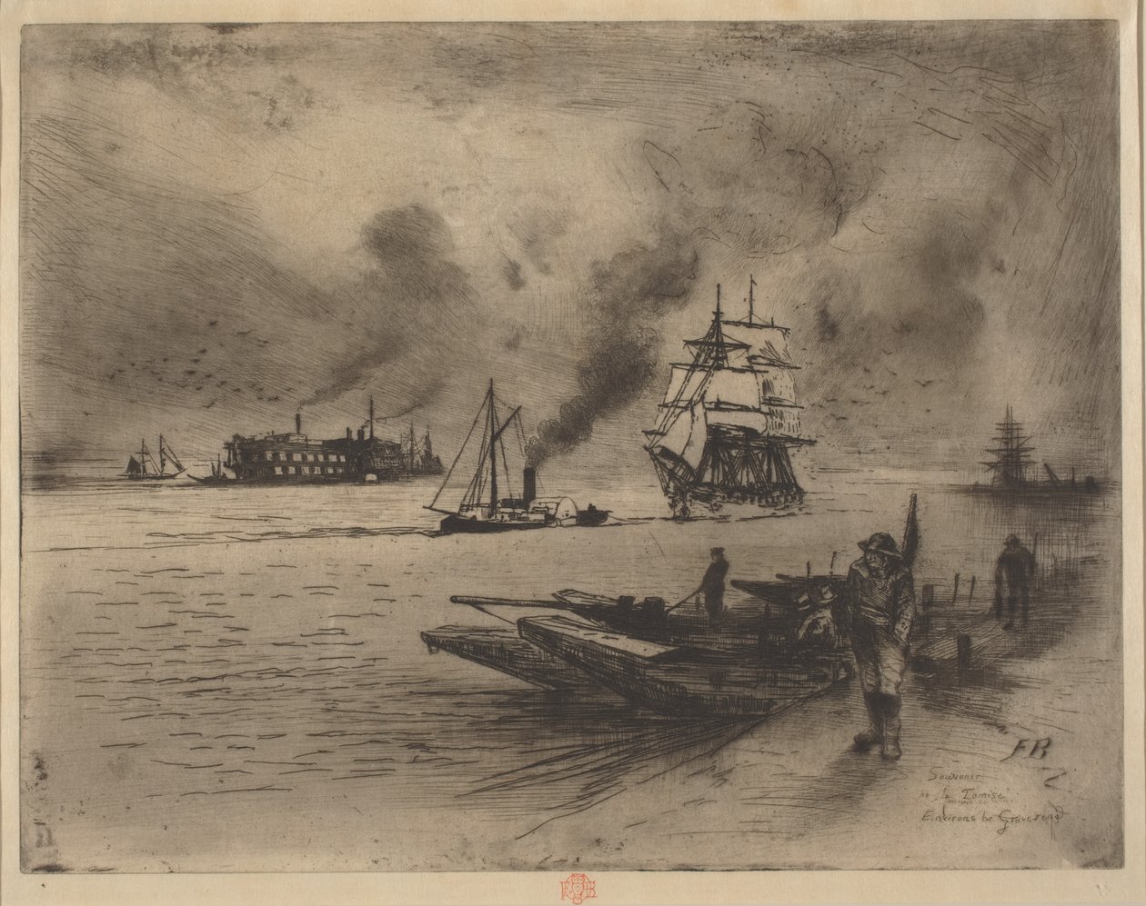 Arredores de Gravesend de Felix Hilaire Buhot